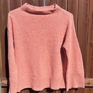 LOFT outlet Pink Speckled Sweater Sz M